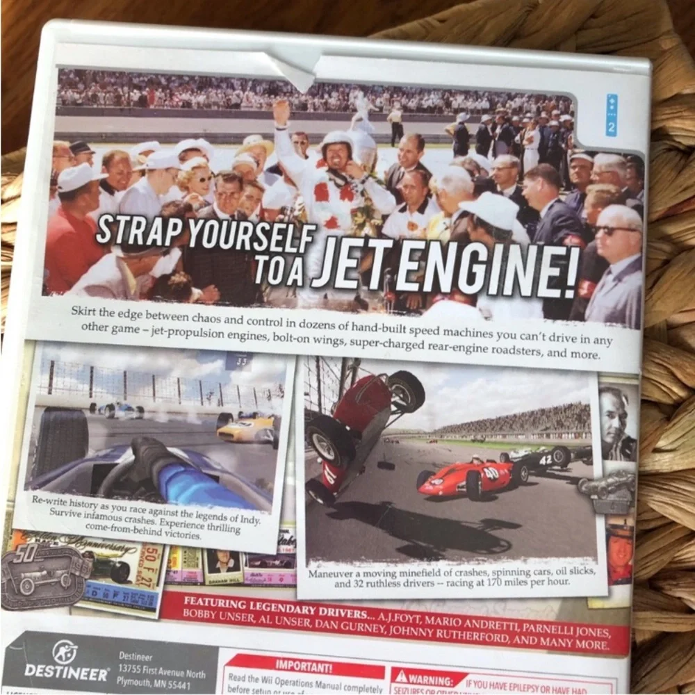 Indianapolis 500: Legends Video Game for Wii